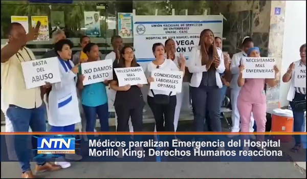 Médicos paralizan Emergencia del Hospital Morillo King; Derechos Humanos reacciona
