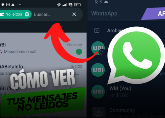 Cómo ver tus mensajes no leídos en WhatsApp 