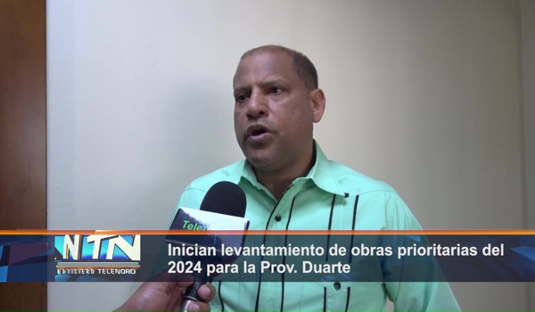Inician levantamiento de obras prioritarias del 2024 para la Prov. Duarte.
