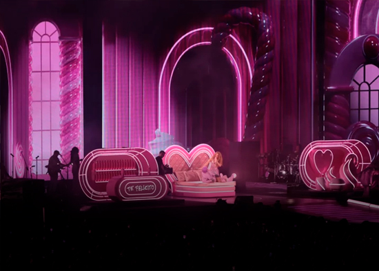 Shakira gira por el mundo con un escenario de 60 toneladas