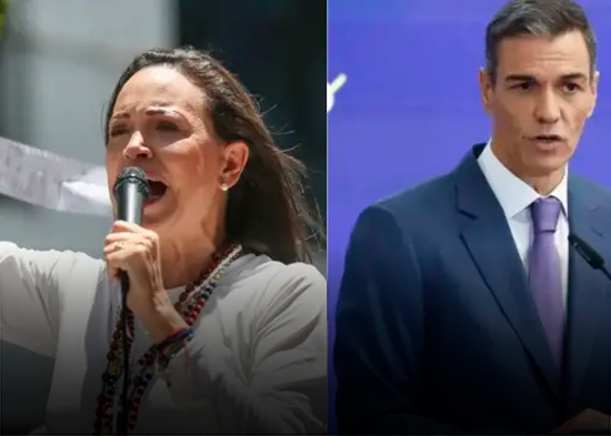 Presidente español respeta trabajo de Corina Machado pero no comenta si cree justo su Nobel de la Paz