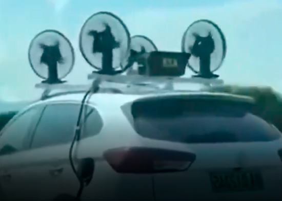 Cómo recargar tu vehículo eléctrico al 'estilo chino' mientras viajas