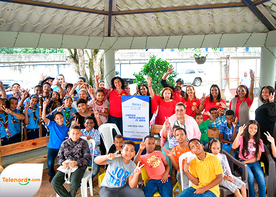 Club Rotario San francisco Jaya realiza compartir en Hogar Gosen SFM