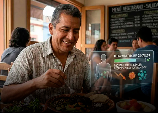 Los vegetarianos tienen un menor riesgo de desarrollar cinco tipos de cáncer, revela un estudio