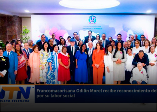 Francomacorisana Odilin Morel recibe reconocimiento del Senado por su labor social
