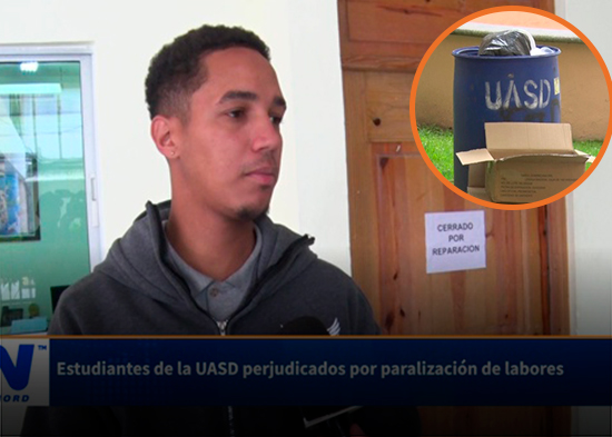 Estudiantes de la UASD perjudicados por paralización de labores