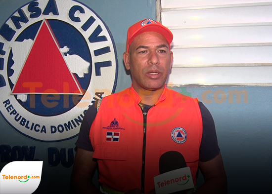 Defensa Civil en Duarte llama a mantenerse en alerta por lluvias