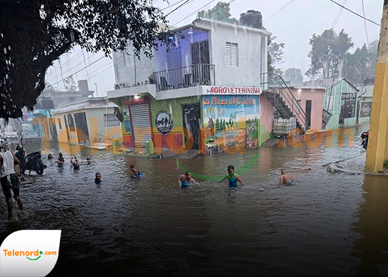 Inundaciones afectan viviendas y provocan colapso de estructura en Sabana Grande de Boyá