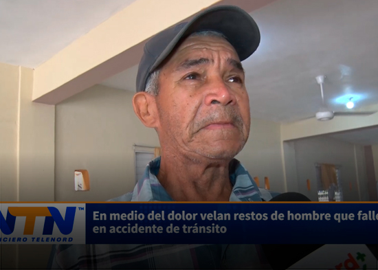 En medio del dolor velan restos de hombre que falleció en accidente de tránsito