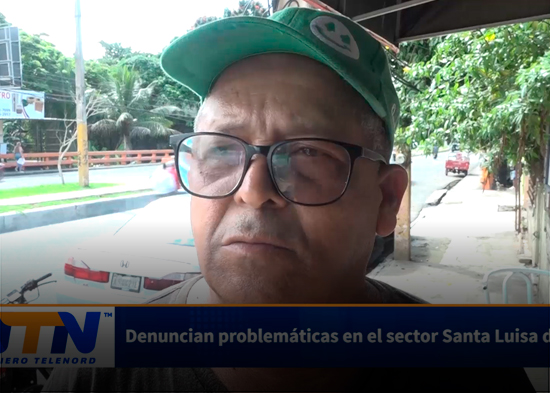 Denuncian problemáticas en el sector Santa Luisa de SFM