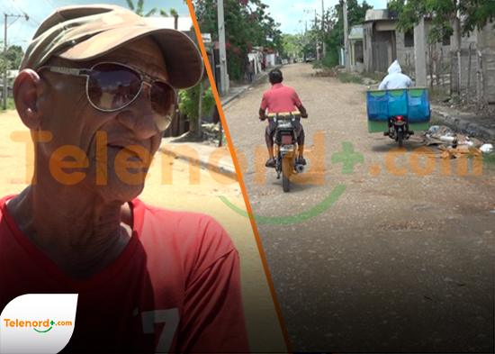 Calles intransitables en sector Salvador Then de SFM