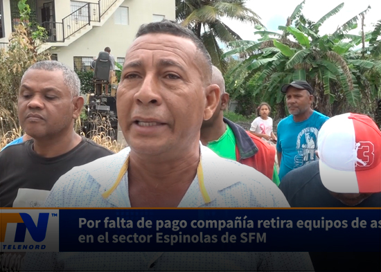 Por falta de pago compañía retira equipos de asfaltado en el sector Espinolas de SFM