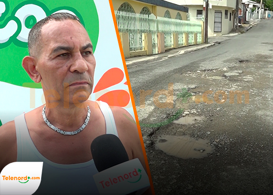Denuncian deterioro de calles en Ensanche Weber en SFM
