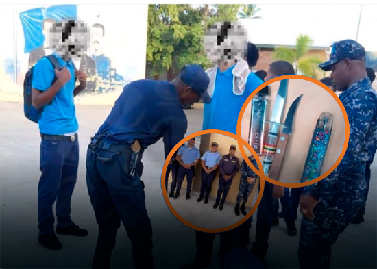 Incautan hasta cuchillos durante requisas en escuelas del Sur