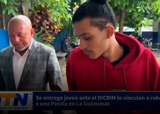 Se entrega joven ante el DICRIM lo vinculan a robo de una Pasola en La Guázumas