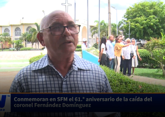 Conmemoran en SFM el 61 ° aniversario de la caída del coronel Fernández Domínguez