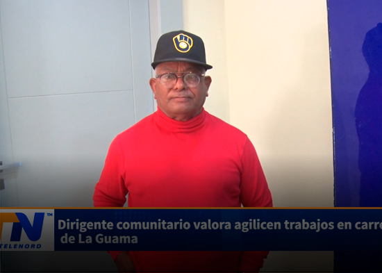 Dirigente comunitario valora agilicen trabajos en carretera de La Guama