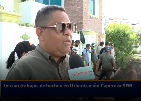 Inician trabajos de bacheo en Urbanización Caperuza SFM
