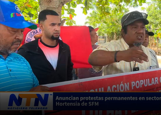 Anuncian protestas permanentes en sector Villa Hortensia de SFM