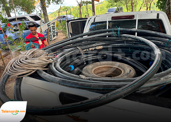 Tras denuncia retiran conexión eléctrica y tuberías de bomba en balneario Río Partido